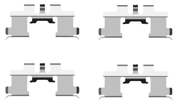 HELLA PAGID Комплектующие, колодки дискового тормоза 8DZ 355 203-211